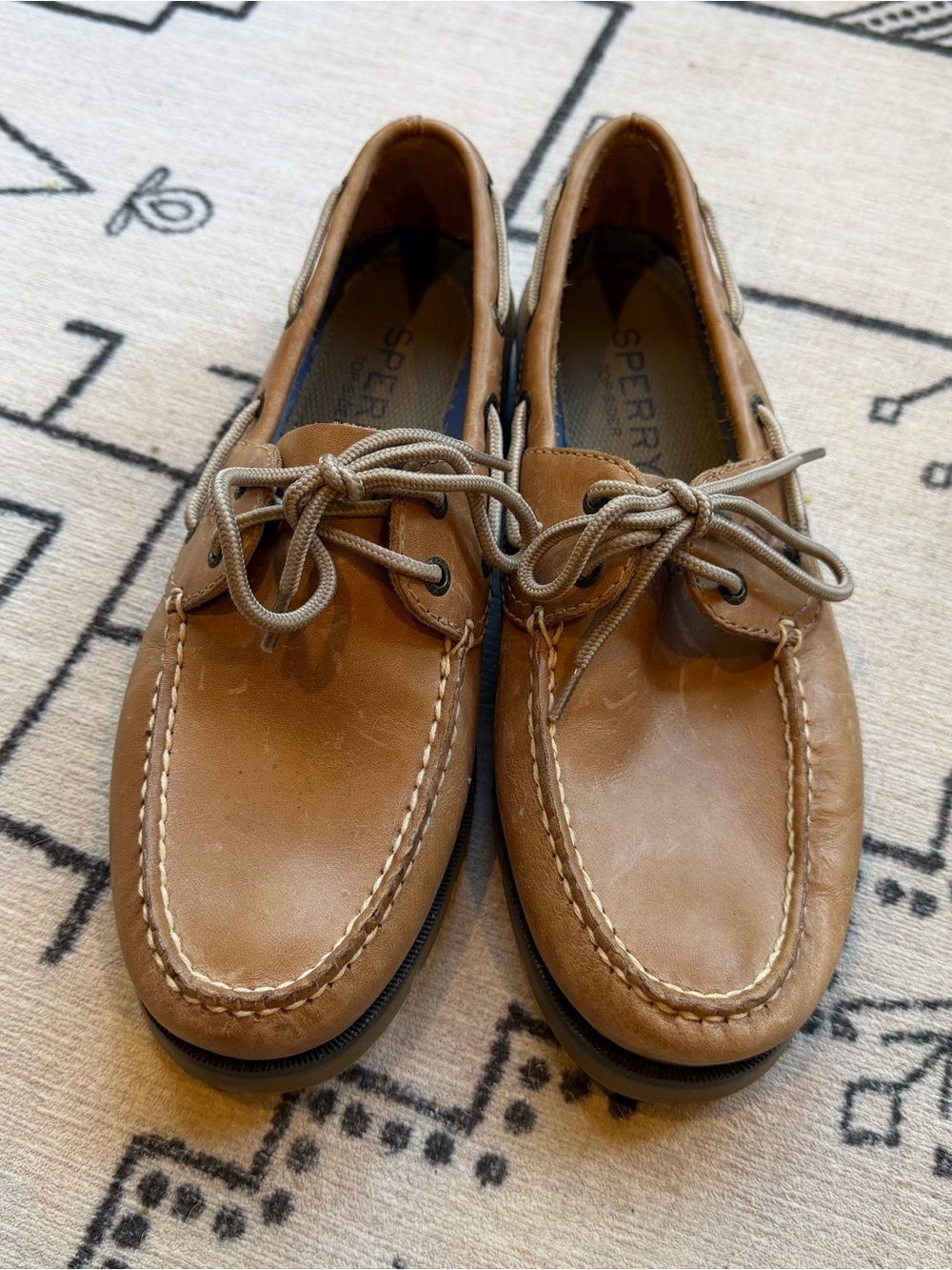Sperry Men’s Brown Leather Classic Boat Shoes NEW! - Picture 2 of 6